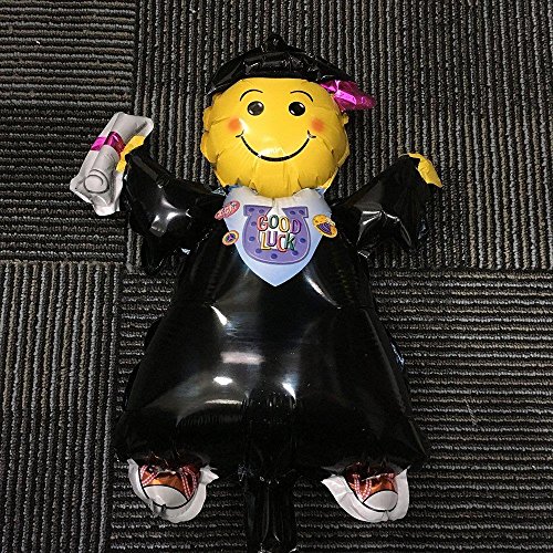 LONG7INES 3-Pack 16Inch Graduation Foil Balloons Doctor Boy Diploma Smiley Face Shape Balloons For Graduation Ceremony Party Decor - Thumbnail 2