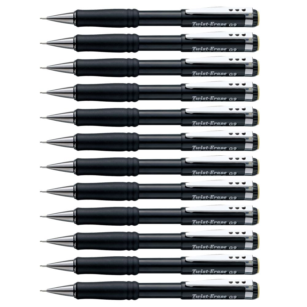 Pentel 0.9mm Twist Erase Mechanical Pencil (Pack of 12)