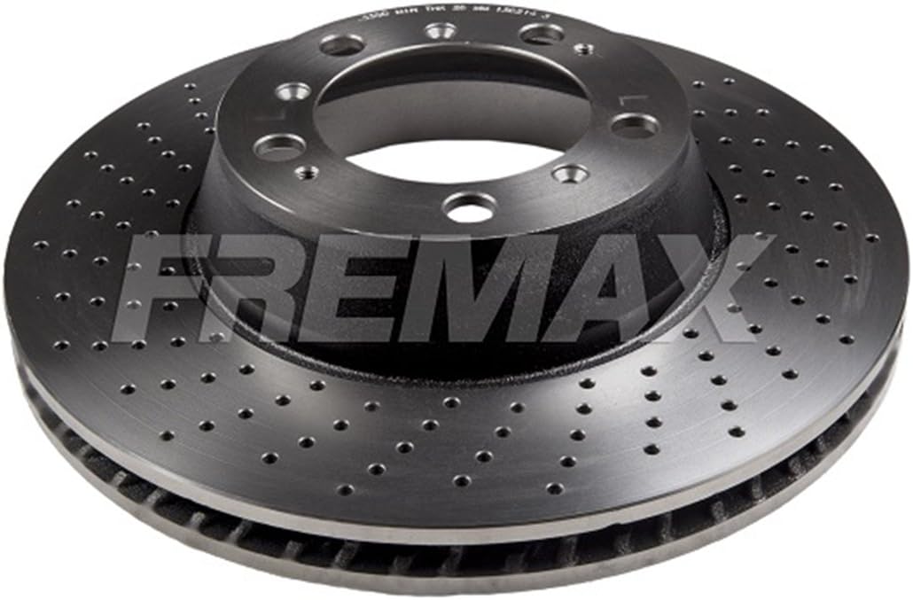 Fremax Brake Disc High Carbon, rear left, Perforated, (This product contains 1 Brake Disc: For the left rear axle)