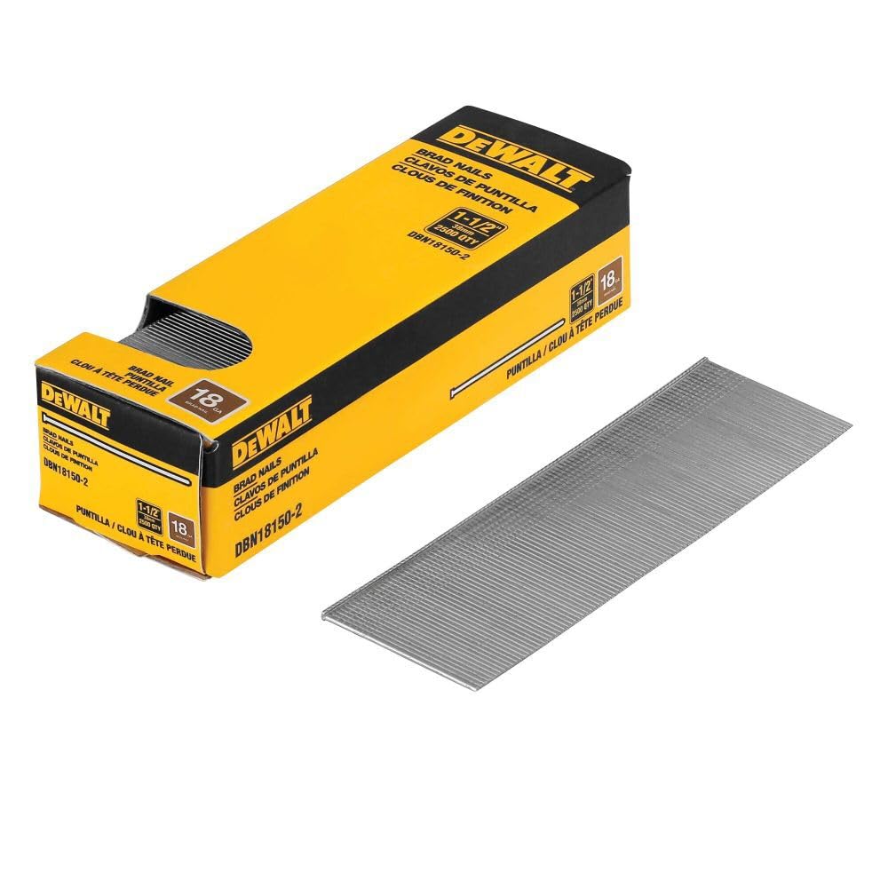 Photo 1 of DEWALT 1.5 in. 18 Gauge Brad Nails (2, 500 PK) (DBN18150-2)