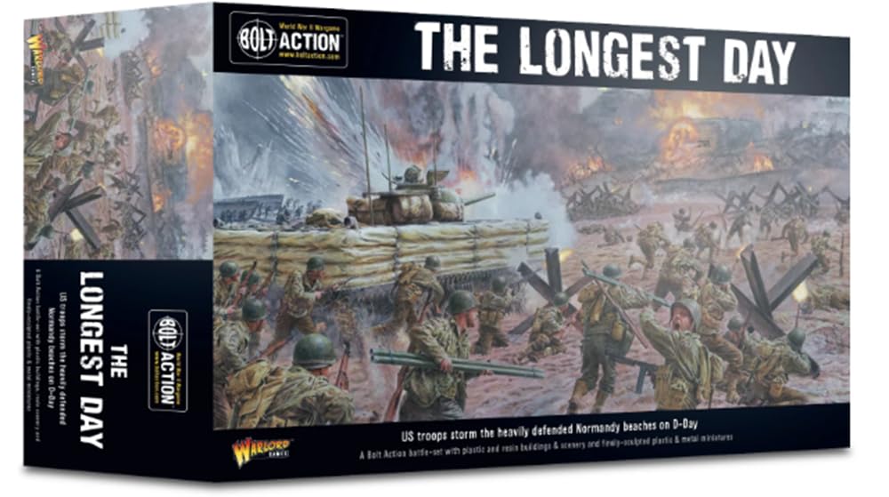 WAR-40261001 - Warlord Games - Bolt Action - Longest Day Wargaming Set - 28mm Miniatures - US - German - WW2 D-Day