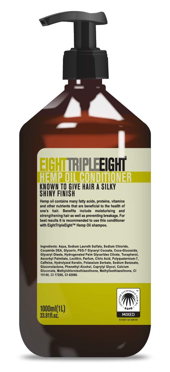 Eight Triple Eight - Hemp Oil Hair Conditioner - 1000ml