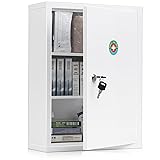 KYODOLED Wall Mount Locking Medicine Cabinet, Large
