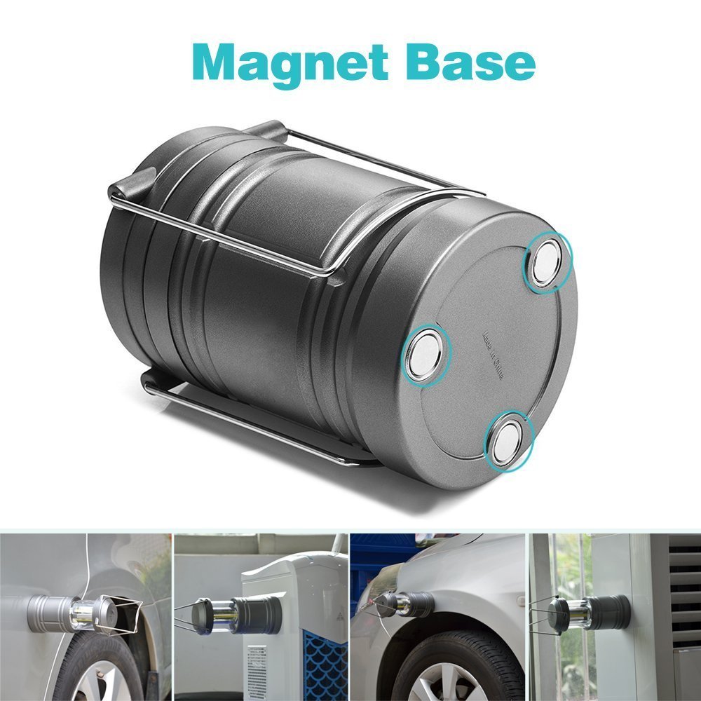 2 Pack Camping Lantern with 6 AA Batteries - Magnetic Base -Hausbell Portable Collapsible LED Camping Lantern Flashlights -Survival Kit for Emergency,Collapsible, Waterproof, Shockproof LED Lantern