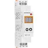 BAOMAIN Digital Multi-Function Time Relay 16A 1-SPDT 12-240V AC/DC TBT7-F1 | 1-SPDT 1NO 1NC 20 Delay Modes 0.1s-99 Days High-Precision Digital Timer DIN Rail Mount, for Long-Cycle Automation