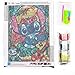 DIY 5D Diamond Painting by Number Kits, Lilo and Stitch Crystal Rhinestone Diamond Embroidery Paintings Pictures Arts Craft for Home Wall Decor