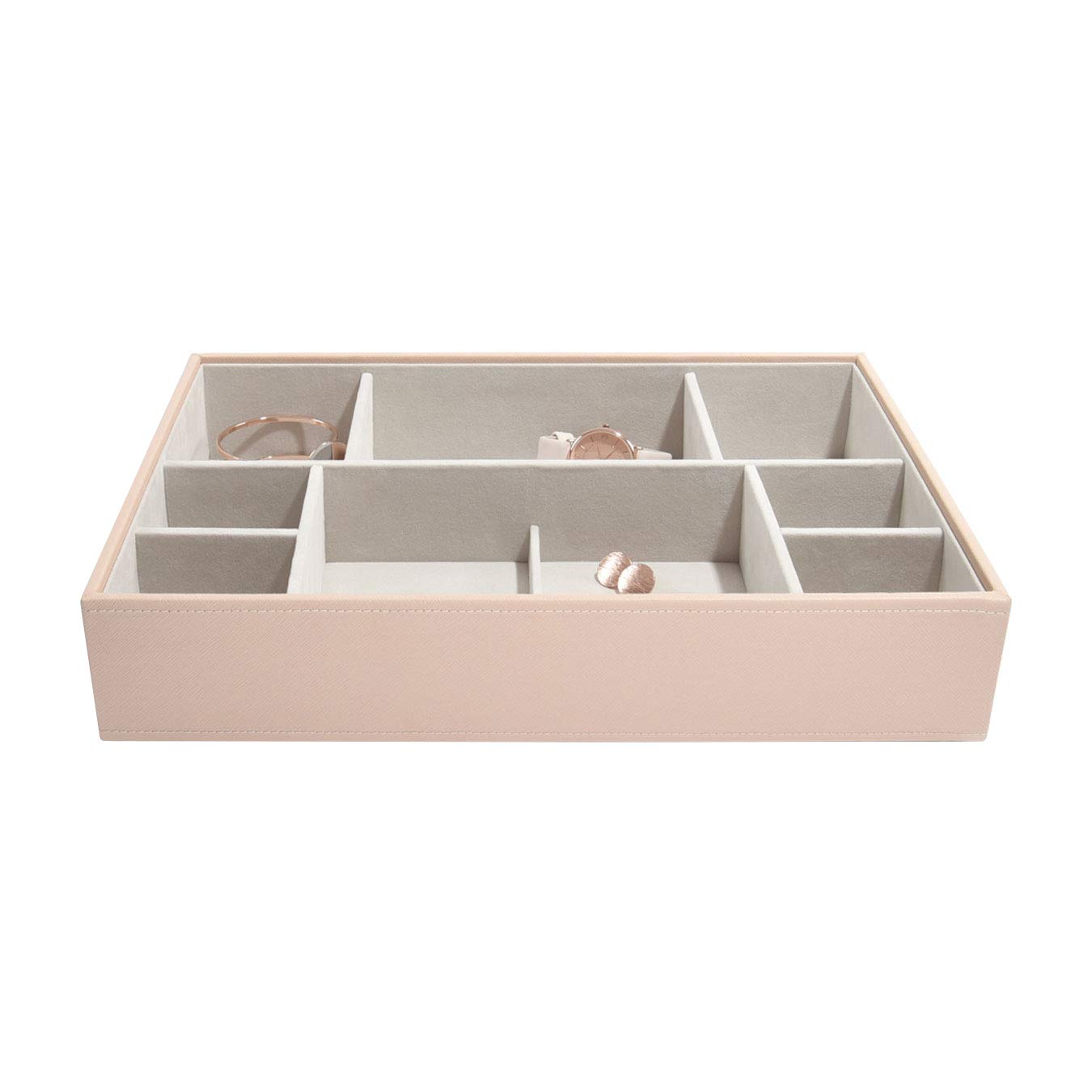 Stackers Blush Pink Supersize Jewellery Box Watch Accessory Layer
