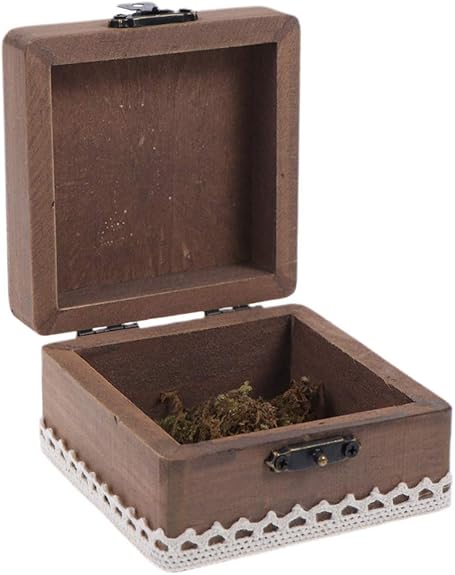 TOPBATHY Ehering Fall Holzring Aufbewahrungsbox Liebe Herz