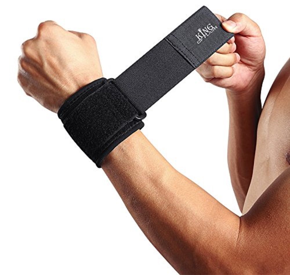 KING OF FLASH Protective Wrist Support For Carpal Tunnel, Sports, Repetitive Strain, and Arthritis, Wrist Wraps (One Piece)