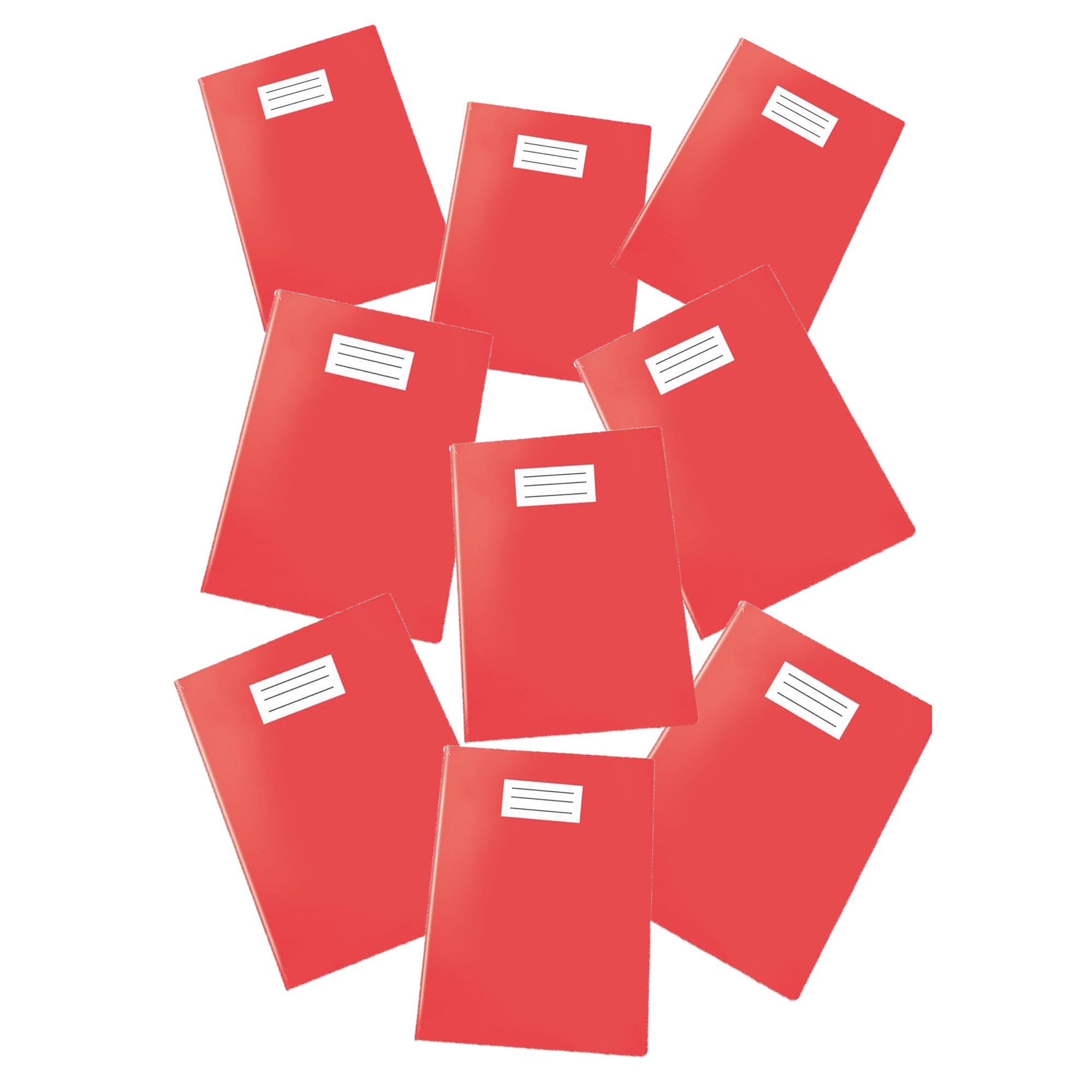 Pack of 25 Maxi Cover/Notebook Cover Coloured Lacquered, Not Transparent, f.to A4 - Red
