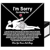 VIRAGIL Im sorry Necklace Gifts,Christmas Presents For Girlfriend, My Girlfriend Gifts for Boyfriend, Necklace Gift Ideas For Wife, Im Sorry Necklace For Women Romantic Jewelry For Her Anniversary