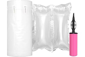 Hijelyn Air Pillows for Shipping with Pump Packaging Air Bags 300 Count Inflatable Packing Materials for Moving Shipping Supplies Box Filler, Purse Stuffers for Shape 4.72" x 9.84", 118 ft