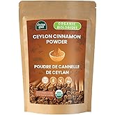 Ceylon Gold Harvest,Organic Ceylon Cinnamon Powder- 3.5 oz (100g), Baking, Cooking, Natural Aroma, Vegan & Gluten Free, True 