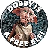 Harry Potter - Dobby Is a Free Elf - Pinback Button 1.25