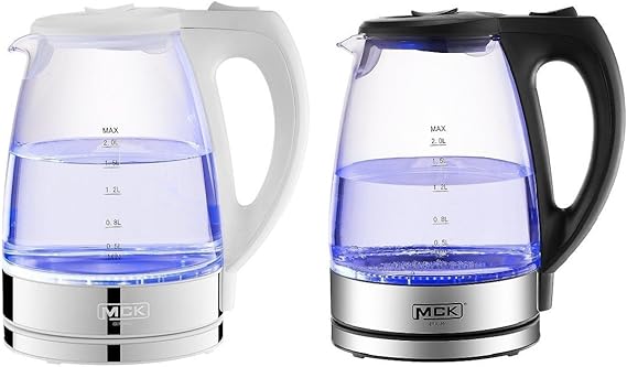 Amazon.de: MCK Glas Edelstahl Wasserkocher blaue LED Innenbeleuchtung 2