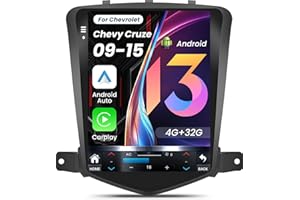 FORTDOWS 5G WiFi 4+32GB Car Radio for Chevrolet Chevy Cruze 2009-2015 Limited 10.4inch Octa core Tesla Style Car Stereo IPS Touch Screen Wireless CarPlay Andriod Auto GPS FM SWC Free Camera