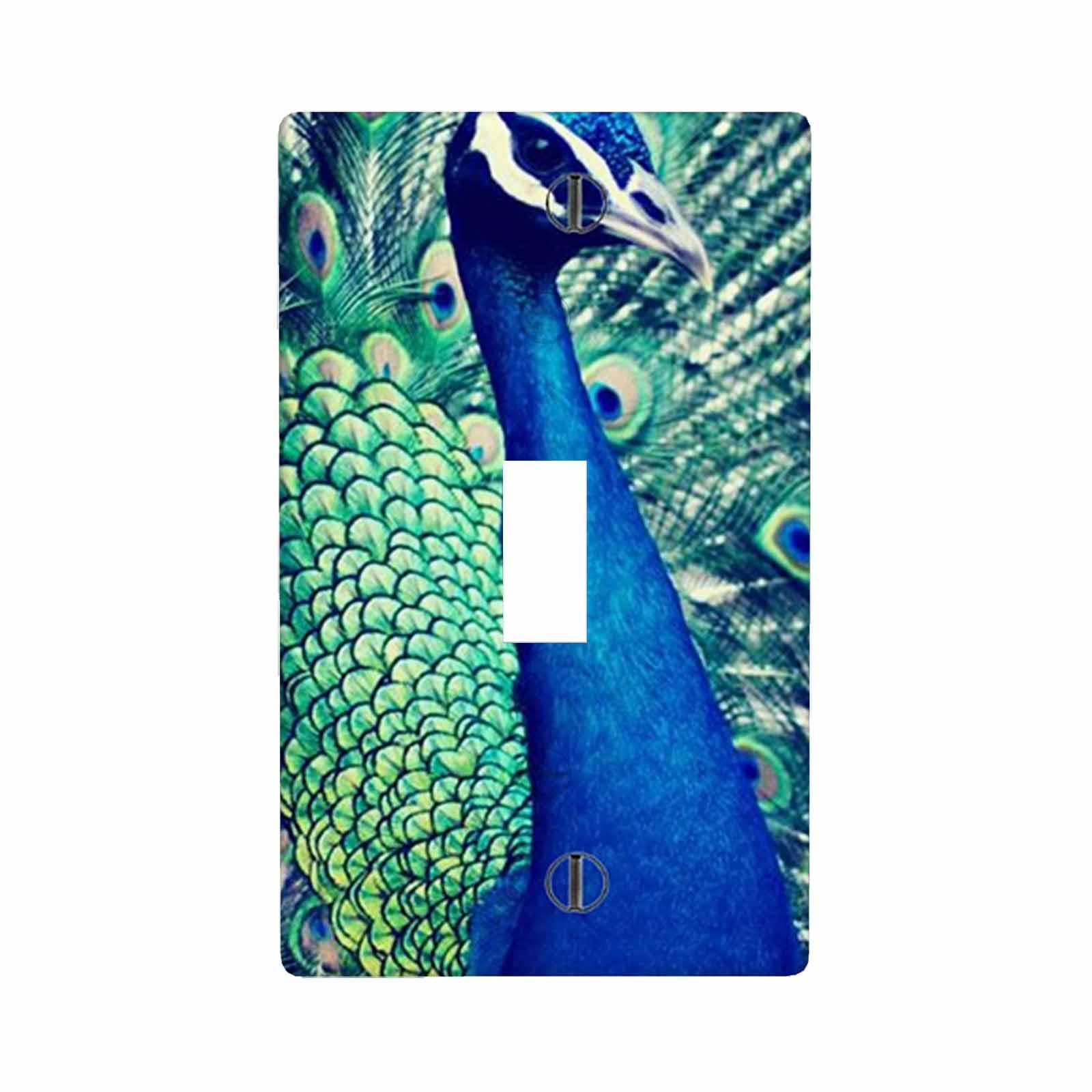 Moslion Peacock Single Toggle Covers Blue Green