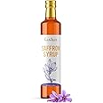 Kashan Natural Saffron Syrup, Flavour Frappes, Add to Cocktails, Smoothies, Milkshakes and Coffee, Food Grade Baking, Food Flavoring, Beneficial For Health 16.9 Fl Oz (500ml)