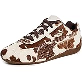 PUMA Womens Speedcat Cow Print Lace Up Sneakers Shoes Casual - Brown