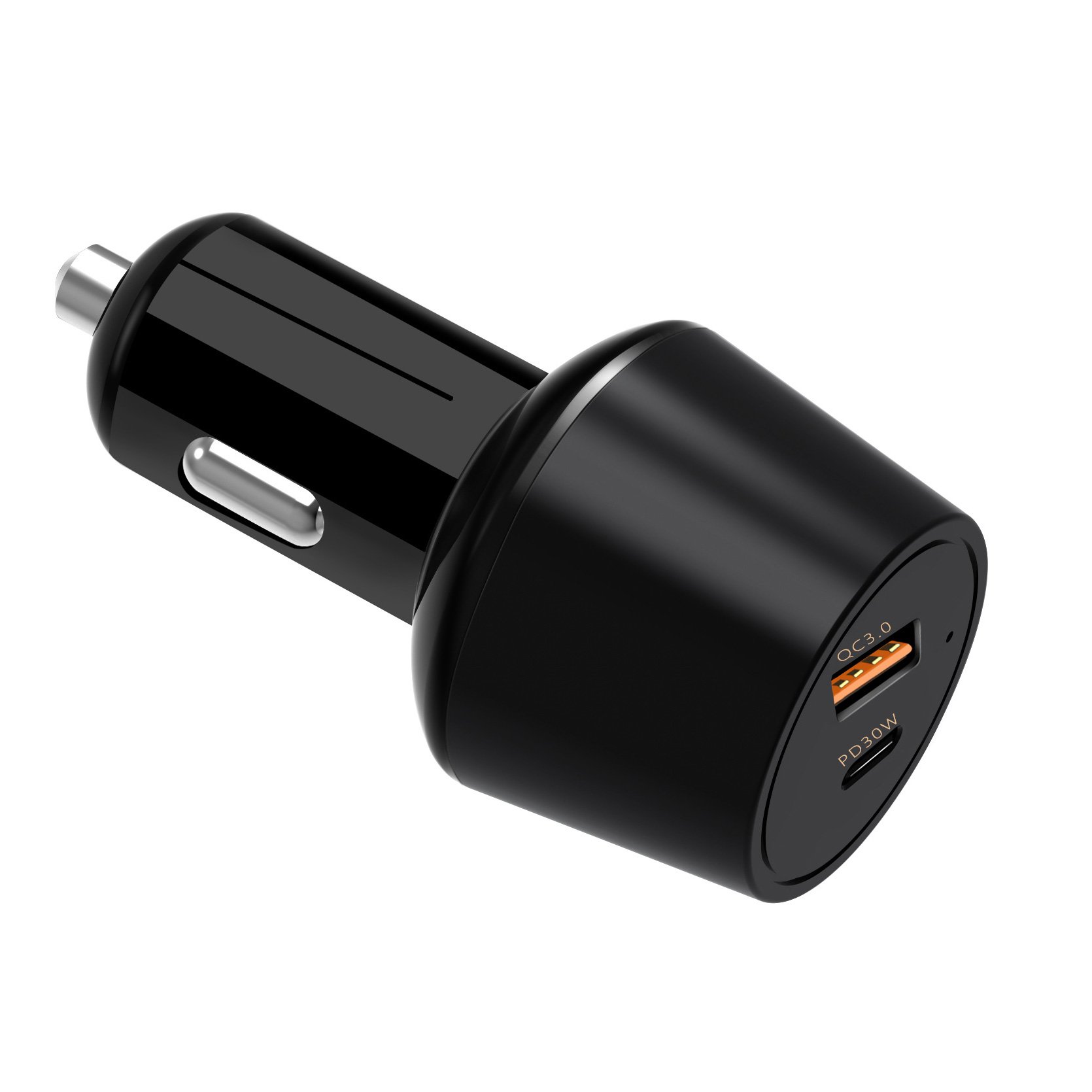 Aroc Quick Charge 3.0, USB tipo C, adattatore per auto caricabatteria da auto 48 W QC 3.0 USB-A Port + porta USB di tipo C PD 2.0 per Iphonex/8/7/6s/6s Plus Samsung Galaxy Huawei Google pixel/XL MacBook Pro (nero)