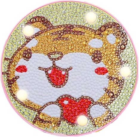 Amazon Co Jp Nuodema Diyダイヤモンドペインティングランプ アニメ動物ledライト5d フルドリル クロスステッチ 刺繍クラフト ホームデコレーションやギフトに 5 9 X 5 9 ブラック ホーム キッチン