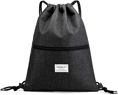 mens leather drawstring backpack