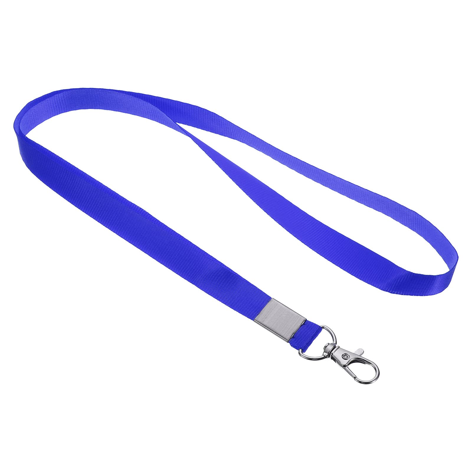 PATIKIL 17" Neck Lanyards, 50 Pack 0.6" Width Flat Strap Lanyard with Swivel Hook Clip for Name Tag Badges Holder ID Card Keys, Blue — image 1