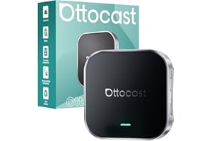 Ottocast E2 OttoAibox 2026 Car Streaming Box, Android 13 Smart AI Box with Netflix/YouTube, Wireless CarPlay Adapter, Car Vid