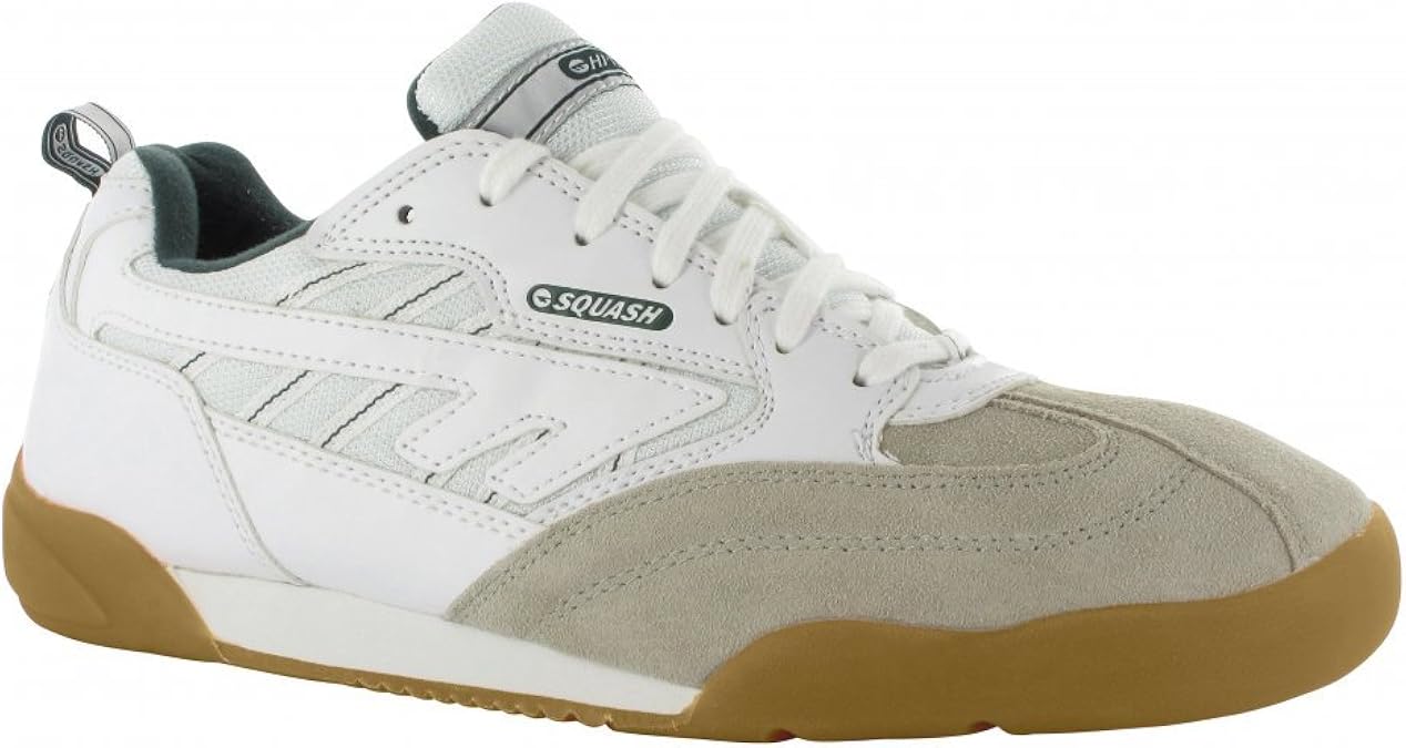 Hitec Squash Classic Men's Court Trainer UK 8 White Amazon.co.uk Shoes & Bags