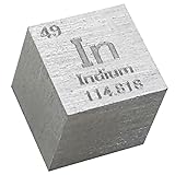 Indium Cube - 10mm Pure Metal Element Cubes - Laser
