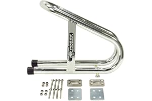 Pit Posse 11-018 Motorcycle Universal Removable Wheel Chock - Chrome Color - 5 Year Warranty (3 1/2" Wide)- Motorcycle Accessories - Easy-to-Install