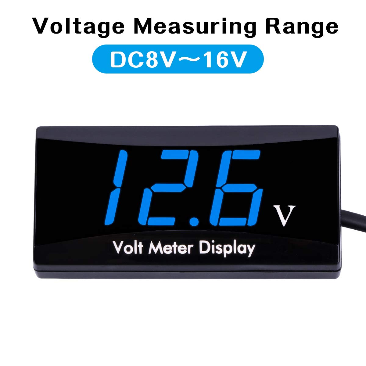 DC 12V Car Digital Voltmeter Gauge AIMILAR LED Display