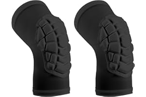 KRIYNAA Basketball knee pads, compression leg covers for teenagers and adults, wrestling knee pads, football volleyball, pickleball, weightlifting knee pads (1 pair) (Short black, Small)