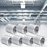 Walfront M4x0.7 Stainless Steel 304 Thread Inserts Coil Wire Repair Kit 100Pcs view 6
