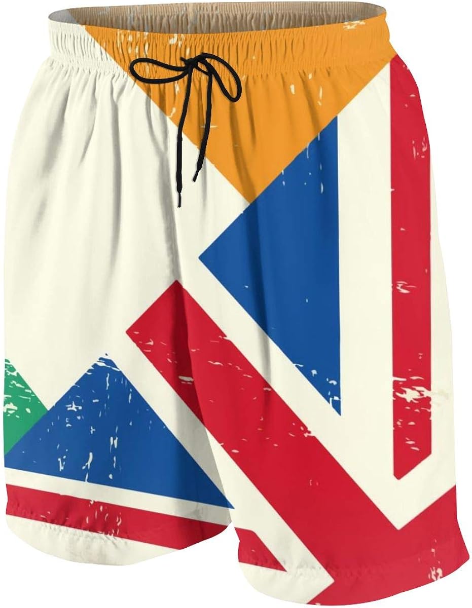 UK and Ireland Flag Boys Swim Trunks, Swimwear, Quick