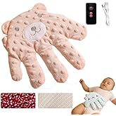 Baby Soothing Palm, Baby Patter for Sleep, Baby Startle Prevention Hand Glove, Electric Baby Hand Sleep Soothers Pillow, Red Bean Filling, Cute for Newborns, Baby Girl, Baby Boy (B)