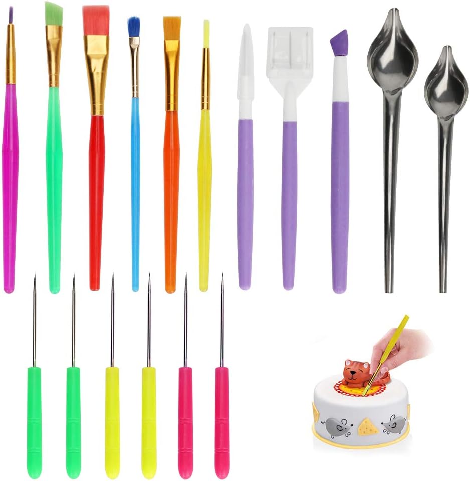 Globalstore 17 Pcs Cookie Cake Decorating Tool Set, Culinary Drawing