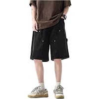 QJK Streetwear Baggy Summer Jorts Y2K Shorts Vintage Acid Wash