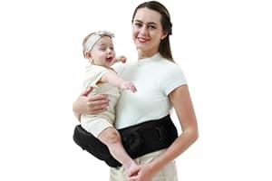 JOBSONSLATES Baby Hip Carrier-Hip Carrier for Baby, Ergonomic Baby Carrier with Hip Seat, Baby Hip Seat Carrier with Adjustable Waistband & Multiple Pockets, Hip Carrier for Toddlers & Newborns up to 45lbs