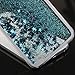 Samsung Galaxy S7 Edge case,Crosstree Liquid, Appmax Cool Quicksand Moving Stars Bling Glitter Floating Dynamic Flowing Case Liquid Cover for galaxy s7 edge. (Star Teal)