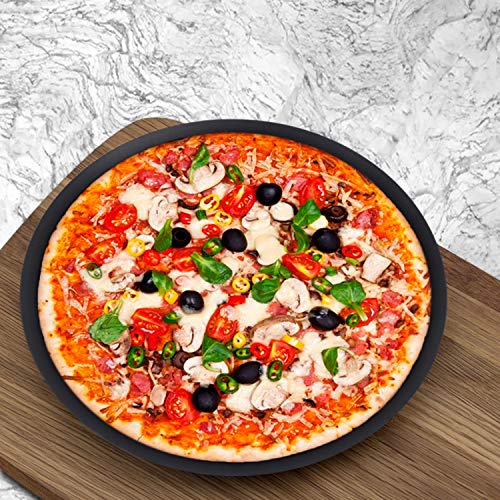 Pizza Pan with Holes, Segarty 10 inch Pizza Crisper Cooking Pan with Coating, Thickened Steel Pizza Tray for Oven, Round Perforated Baking Pan for Home & Restaurant Kitchen Cooking Tool