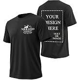 Bulk Custom T Shirts for Men Women Custom Shirt Customized T Shirts | Bulk Personalized T Shirts with Logo Text or Image,Customizable Cotton Shirts Soft Custom gifts