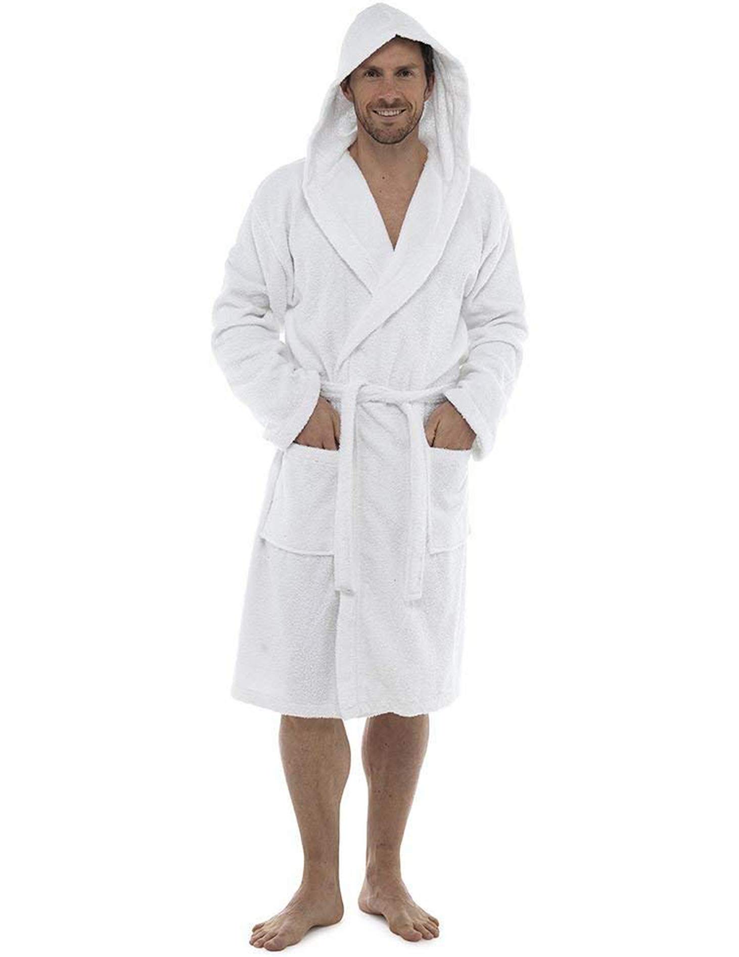 Insane Sale Mens 100 Cotton Terry Towelling Hooded Shawl Collar |  Desertcart Guyana