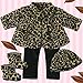 18 Inch Doll Clothes Outfit, 4 Pc. Animal Print Outfit of Leggings, Doll Jacket, Hat & Doll Boots Fits 18 Inch American Girl Dolls, Complete Set of Leggings, Doll Coat, Doll Hat & Matching Boots