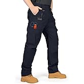 IGOLUMON Men's Stretch Tactical Pants, Breathable Ripstop Cargo Pants, Outdoor Lightweight EDC Work Hiking Pants