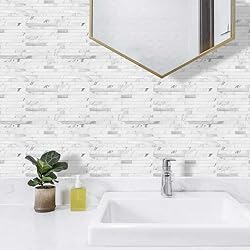 AULIGET 40 Sheets Faux Stone Peel and Stick