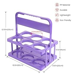 Bodaon 6 Cup Drink Carrier with Handle, Plastic Cup