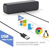ADELGO USB Computer Speaker 3W Dual, USB Powered, Portable Soundbar for Desktop view 7
