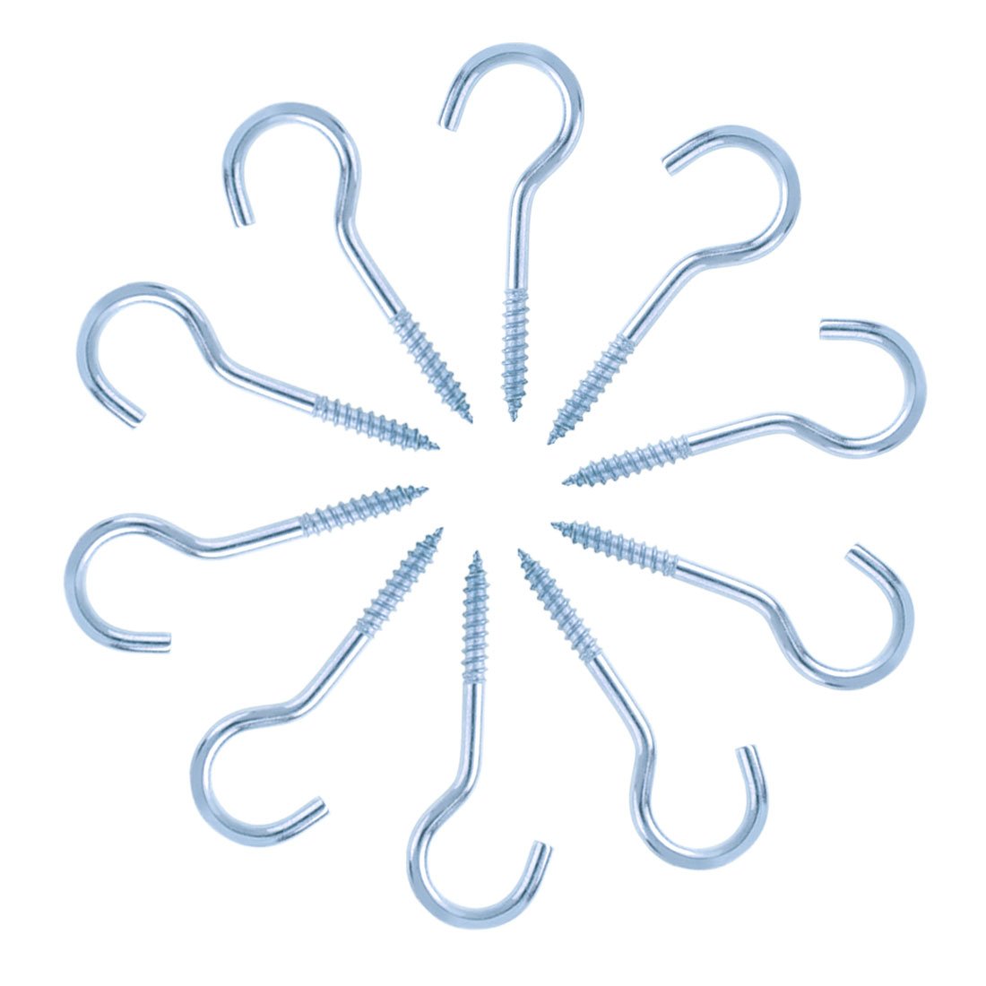 Amazon Com Uxcell Ceiling Screw Hooks Self Tapping Key Hat Coat