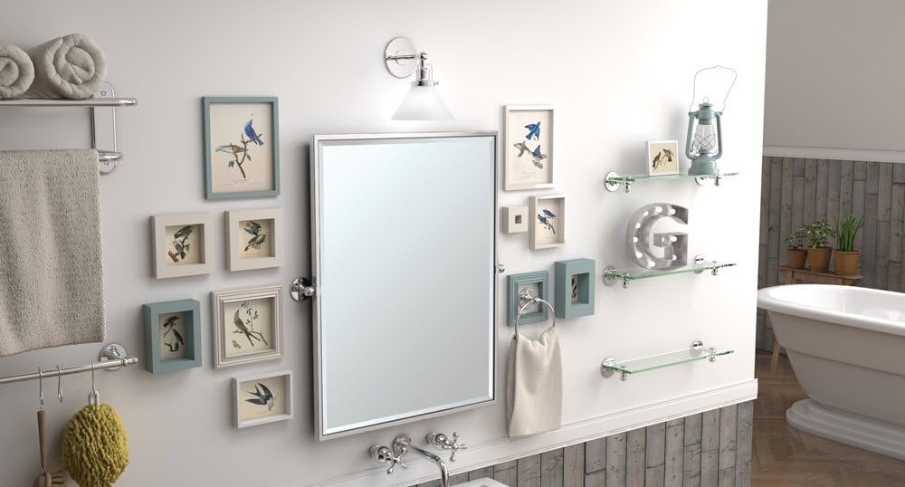 Gatco 4412 Cafe Zinc Towel Ring, 6.5-in L x 6.5-in W x 6.5-in H, Chrome - - 